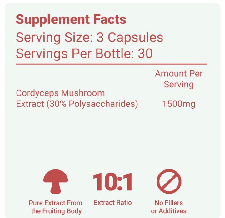 Cordyceps Mushroom Capsules
